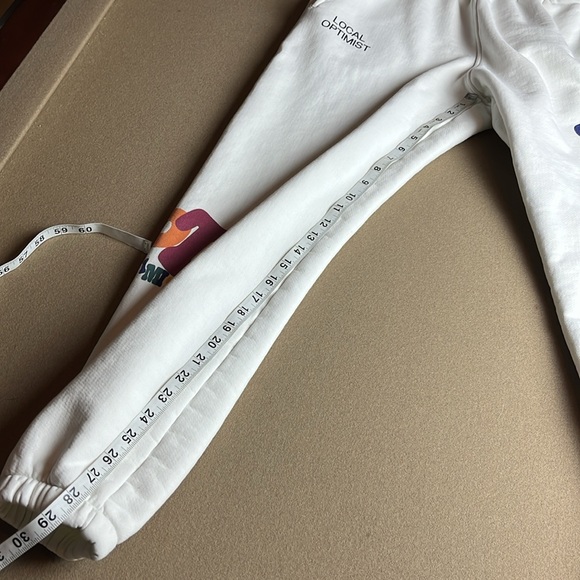 Madhappy Local Optimist Creamy/White Sweatshirt / Sweatpants Set - Unisex Small - Picture 14 of 15